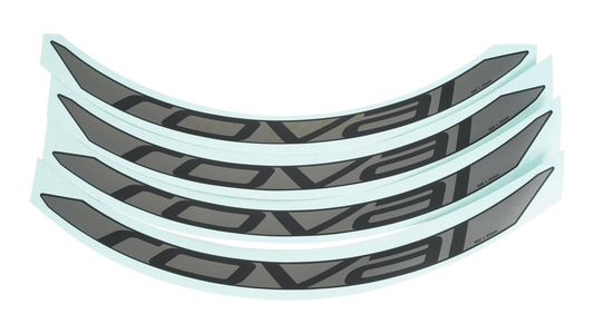 DCL MY18 ROVAL CONTROL CARBON 29, 4 DECALS FOR ONE WHEELSET - BLACK
