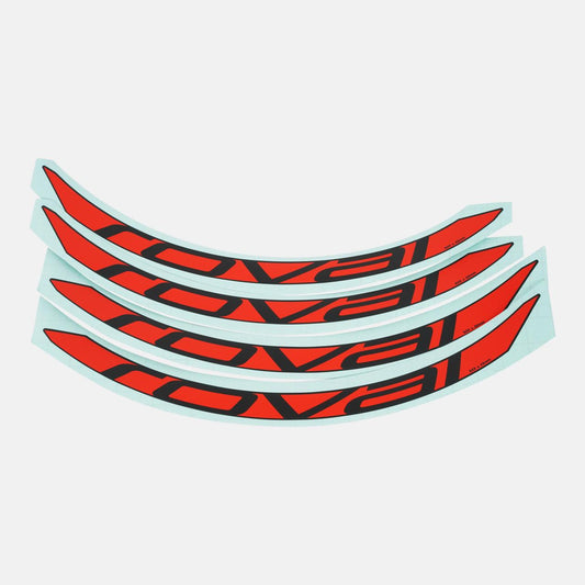 DCL MY18 ROVAL CONTROL CARBON 29, 4 DECALS FOR ONE WHEEL - ROCKET RED