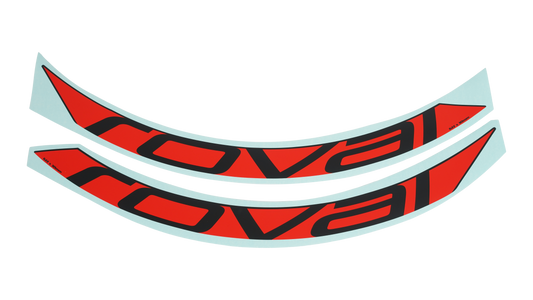 DCL MY18 ROVAL TRAVERSE CARBON 29, 2 DECALS FOR ONE WHEEL - ROCKET RED
