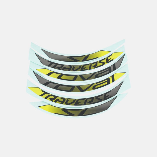 DCL MY18 ROVAL TRAVERSE SL 650B, 6 DECALS FOR ONE WHEEL - HYPER