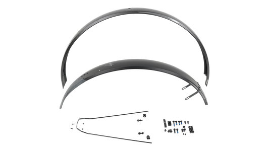 FND MY17 VADO/COMO (GEN.1), FRONT & REAR FENDER SET, 700C, ALLOY, 58MM WIDTH, FOR INTEGRATED REAR RACK LIGHT