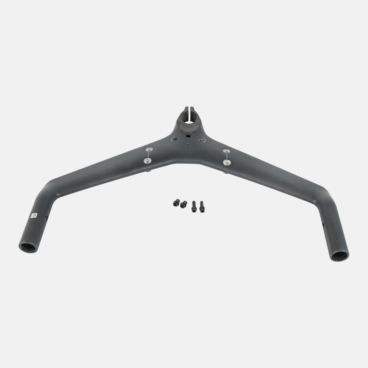 BAR SHIV TT DISC, BASE BAR & INTEGRATED STEM, 400MM WIDTH, CARBON, FOR 25.4MM STEERER, W/ STEM BOLTS AND NUTS