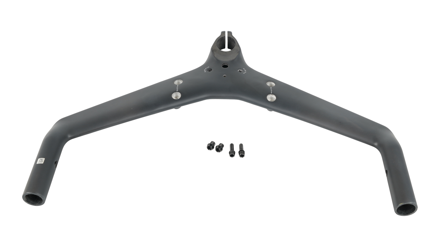 BAR SHIV TT DISC, BASE BAR & INTEGRATED STEM, 400MM WIDTH, CARBON, FOR 25.4MM STEERER, W/ STEM BOLTS AND NUTS