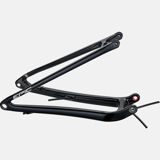 CHS MY21 EPIC EVO, REAR STAY ASSEMBLY, 29, CARBON, 12X148MM - CARBON / GLOSS BLACK / WHITE