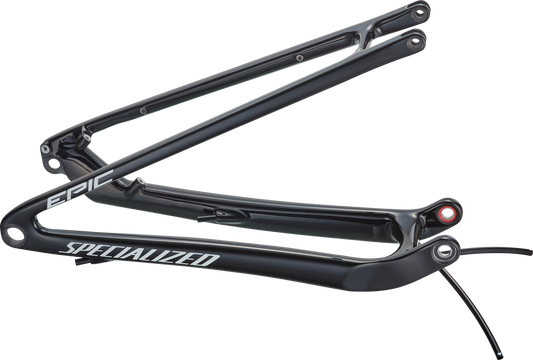CHS MY21 EPIC, REAR STAY ASSEMBLY, 29, CARBON, 12X148MM - CARBON / GLOSS BLACK / WHITE