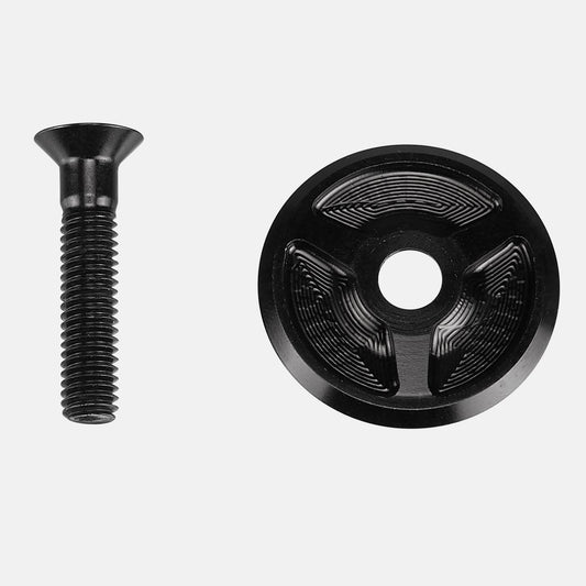 HDS SUB, ROAD 1-1/8" TOP CAP W/ ALLOY BOLT (SPL-134920-BK)