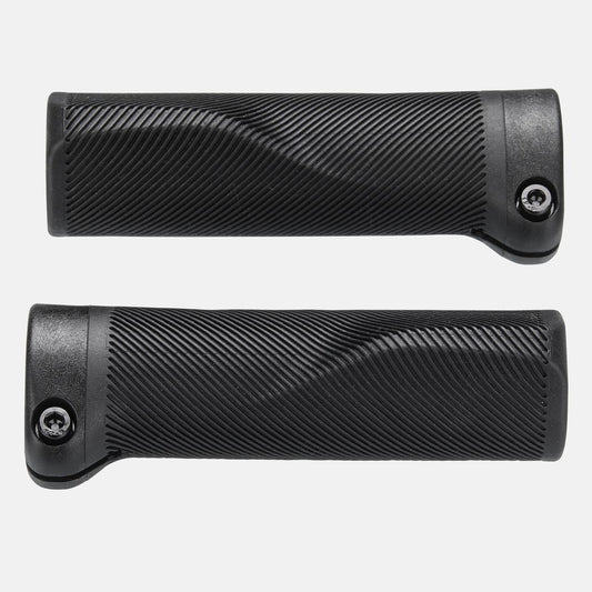 BAR GRIPS, KIDS FLANGED LOCK-ON, 105MM LENGTH, 30MM OD, 22.2MM DIA. BAR MOUNT, RUBBER, CLOSED END