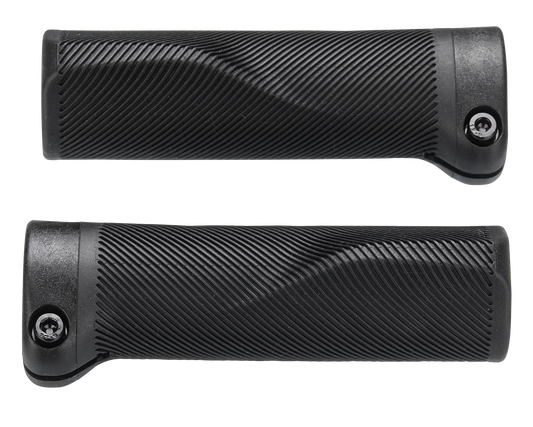 BAR GRIPS, KIDS FLANGED LOCK-ON, 105MM LENGTH, 30MM OD, 22.2MM DIA. BAR MOUNT, RUBBER, CLOSED END