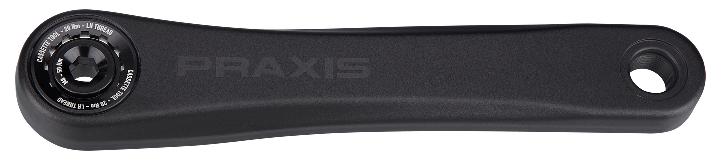 CRK TURBO, SL 1.1, ROAD/ACTIVE, 175MM, DRIVE-SIDE ARM, ALLOY, PRAXIS