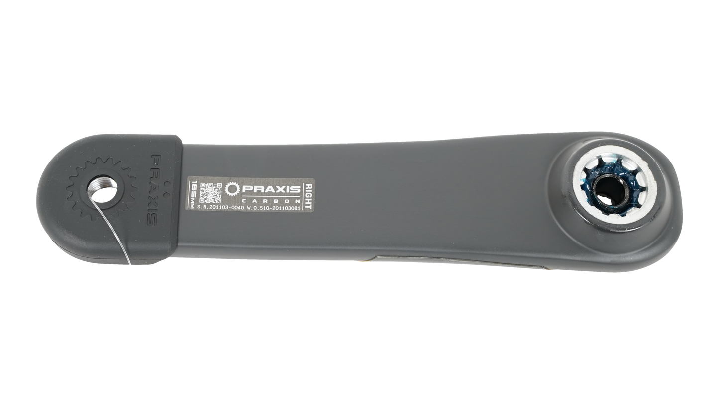 CRK TURBO, BROSE ISIS SPLINE (G2), 165MM, DRIVE-SIDE ARM, CARBON (NEW VERSION), PRAXIS