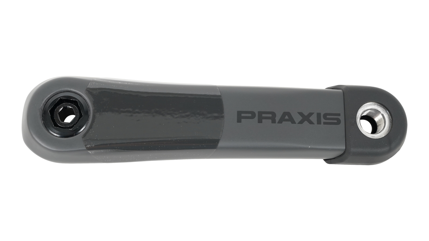 CRK TURBO, BROSE ISIS SPLINE (G2), 165MM, NON-DRIVE SIDE ARM, CARBON (NEW VERSION), PRAXIS