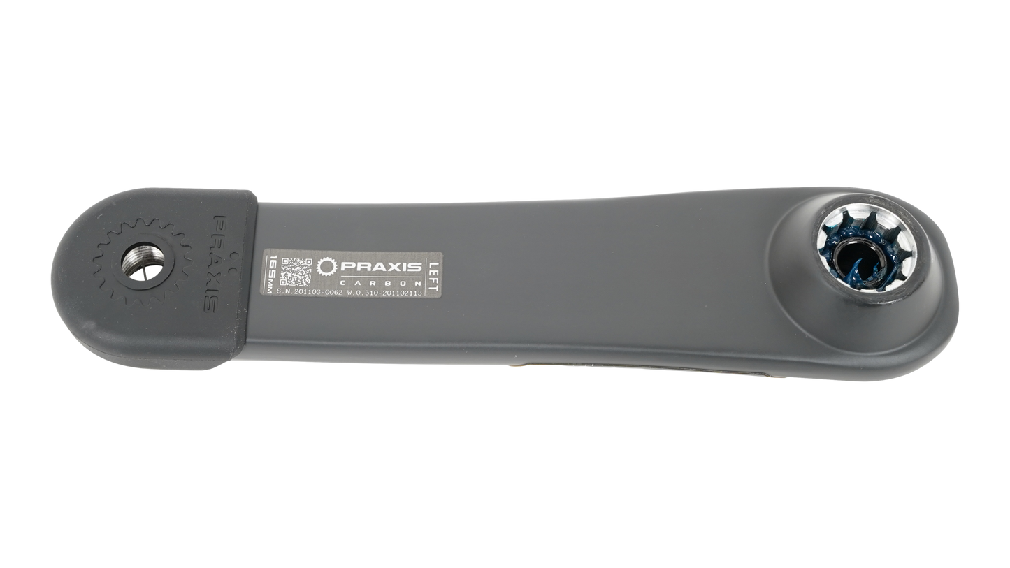 CRK TURBO, BROSE ISIS SPLINE (G2), 165MM, NON-DRIVE SIDE ARM, CARBON (NEW VERSION), PRAXIS
