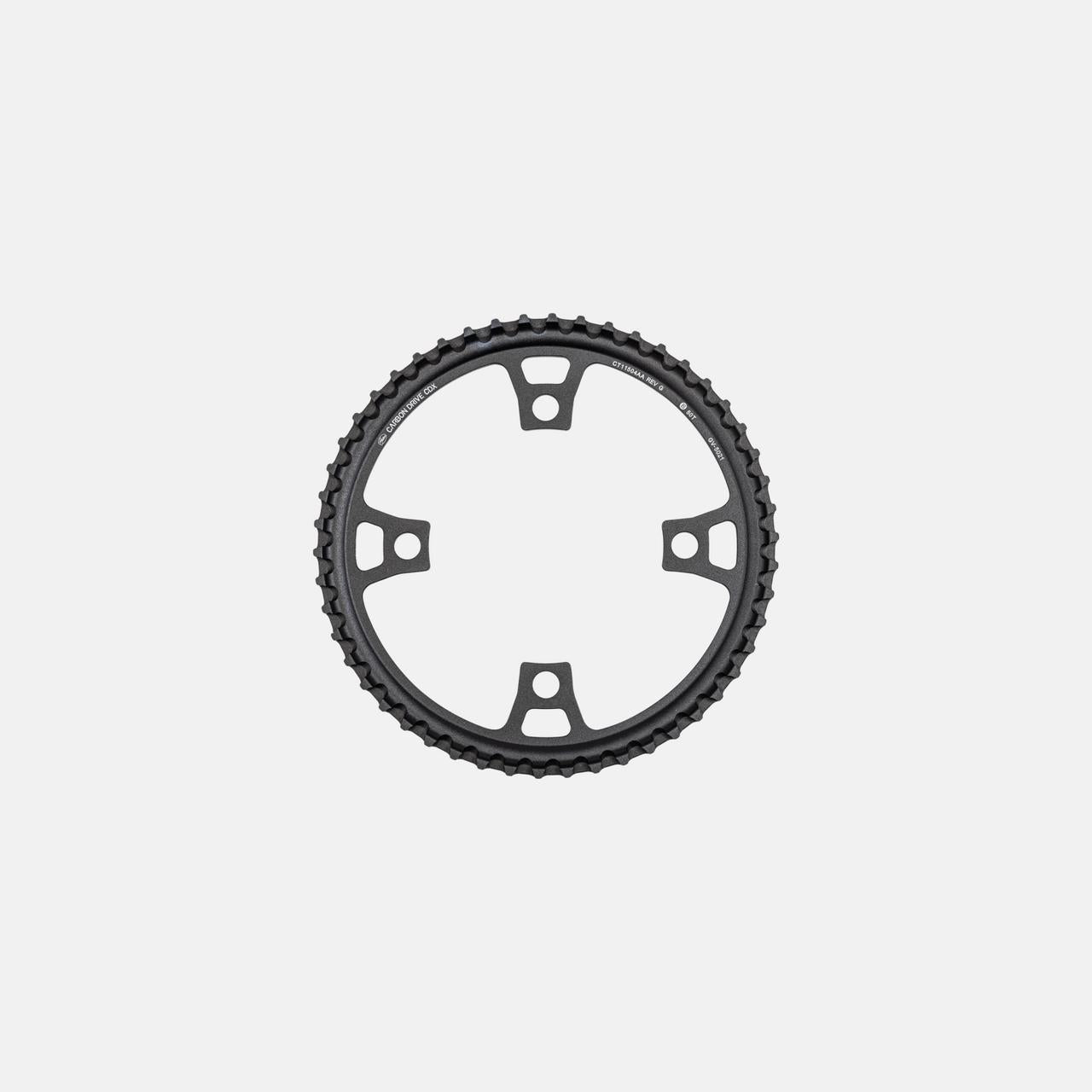 CHR GATES (CDX), 50T, CARBON BELT DRIVE, 4-BOLT, 104 BCD, 1X FOR IGH, ALLOY