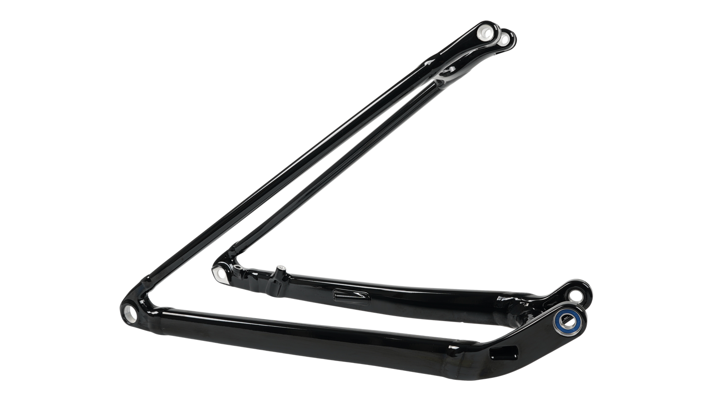 CHS MY25 CHISEL FS, REAR STAY ASSEMBLY, 29, ALLOY, 12X148MM - GLOSS BLACK