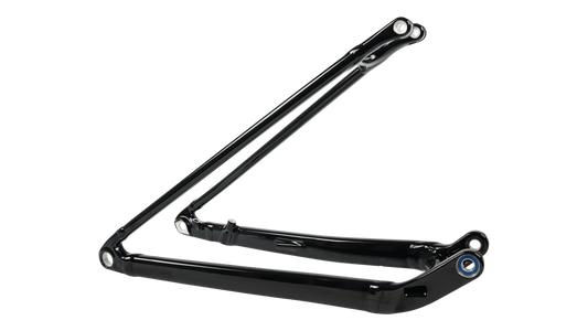 CHS MY25 CHISEL FS, REAR STAY ASSEMBLY, 29, ALLOY, 12X148MM - GLOSS BLACK
