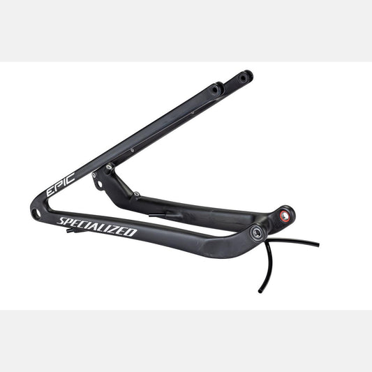 CHS MY22 SW EPIC, REAR STAY ASSEMBLY, 29, CARBON, 12X148MM - STN GLS CARB BLUMRNO METWHTSIL COLOR RUN