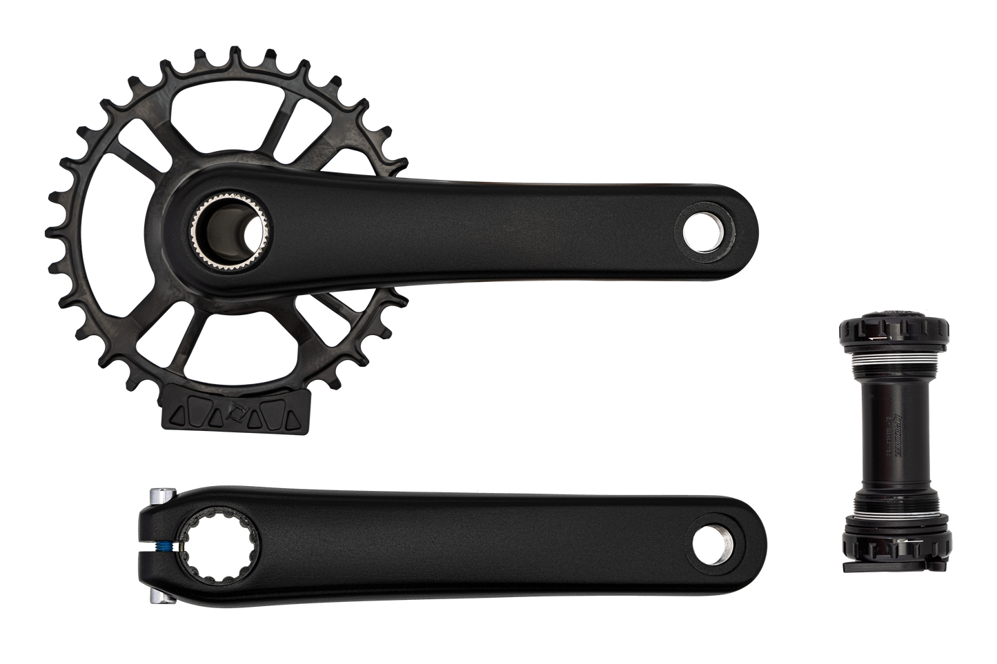 CRK PW 2-PIECE, 165MM, CRANKSET, ALLOY, BSA 24MM SPINDLE, DM, 32T RING, 1X, 52.7MM CL, W/ BB