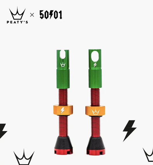 Peaty's x Chris King Tubeless Valves MK2 42mm Rasta