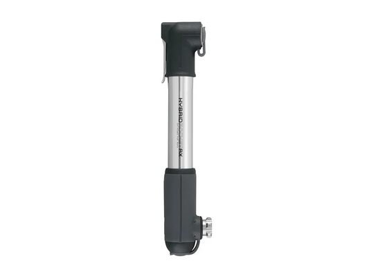 PUMP TOPEAK HYBRID-ROCKETN RX SILVER W/ CO2 CARTRIDGE