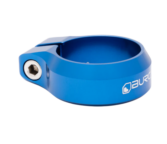 SEAT CLAMP BURGTEC 34.9MM BLUE