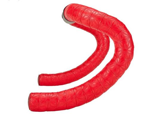 SUPACAZ HANDLE BAR TAPE RED VELVET + PLUGS