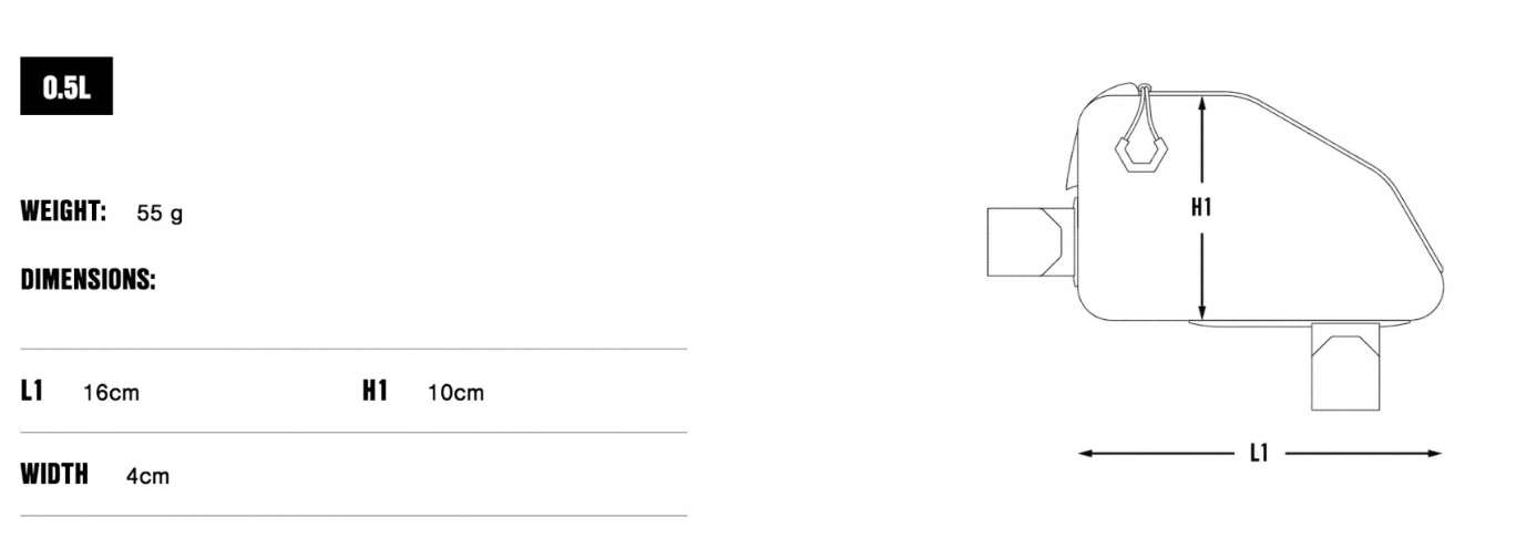 APIDURA EXPEDITION TOP TUBE PACK (0.5L)