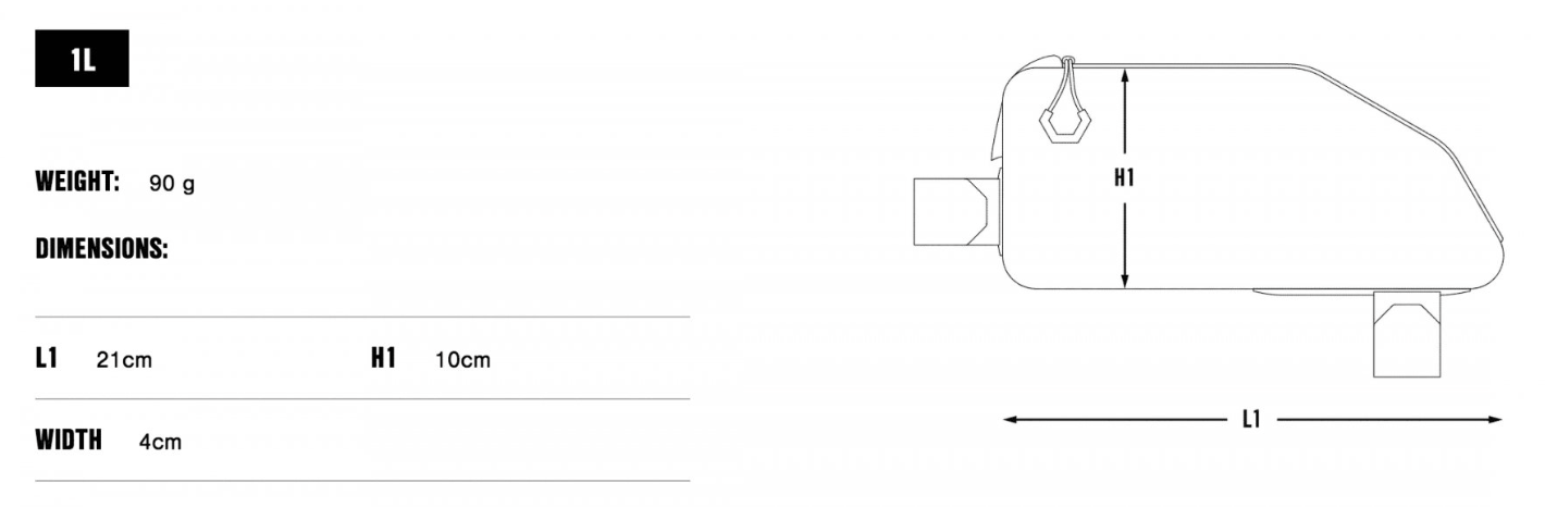 APIDURA EXPEDITION TOP TUBE PACK (1L)