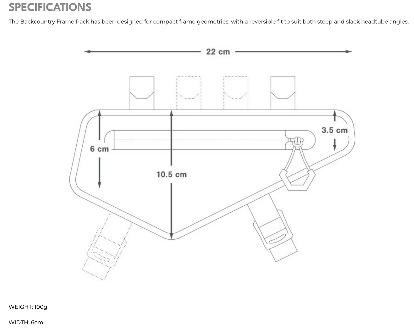 APIDURA BACKCOUNTRY FRAME PACK (1L)