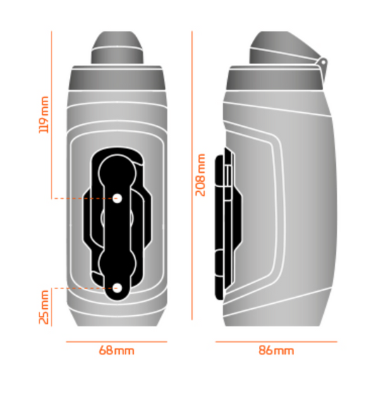 Fidlock Twist 590ml Bottle Set Clear