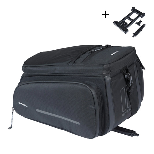 BASIL MOVE TRUNK BAG MIK, 10-26L, BLACK