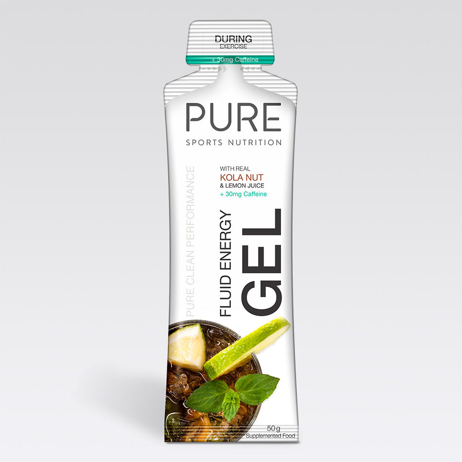 PURE FLUID ENERGY GEL COLA+CAFFEINE 50g