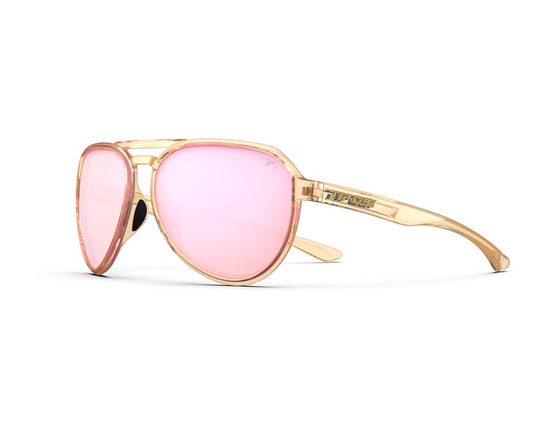 Tifosi Selca Crystal Brown w/ Pink Mirror Lens