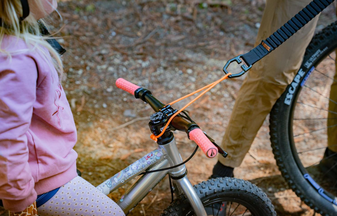 KIDS RIDE SHOTGUN MTB TOW ROPE BLACK QUICKFIT