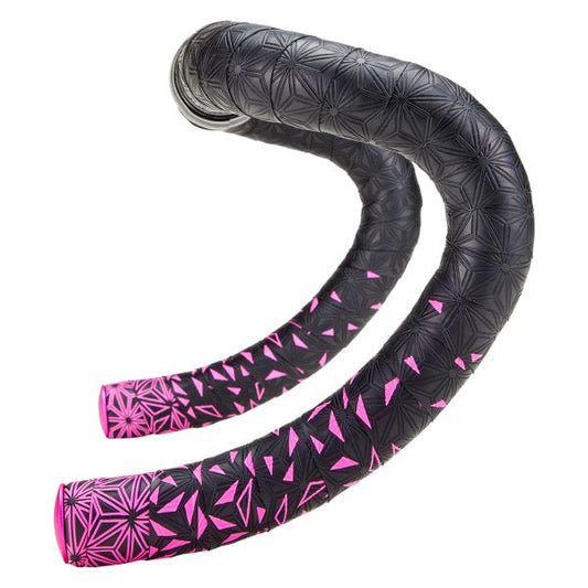 SUPACAZ SUPER STICKY KUSH BAR TAPE STAR FADE NEON PINK+ PINK PLUGS