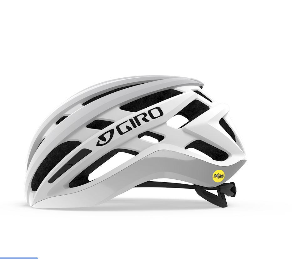 GIRO AGILIS MIPS ROAD HELMET: MATTE WHITE L 59-63CM