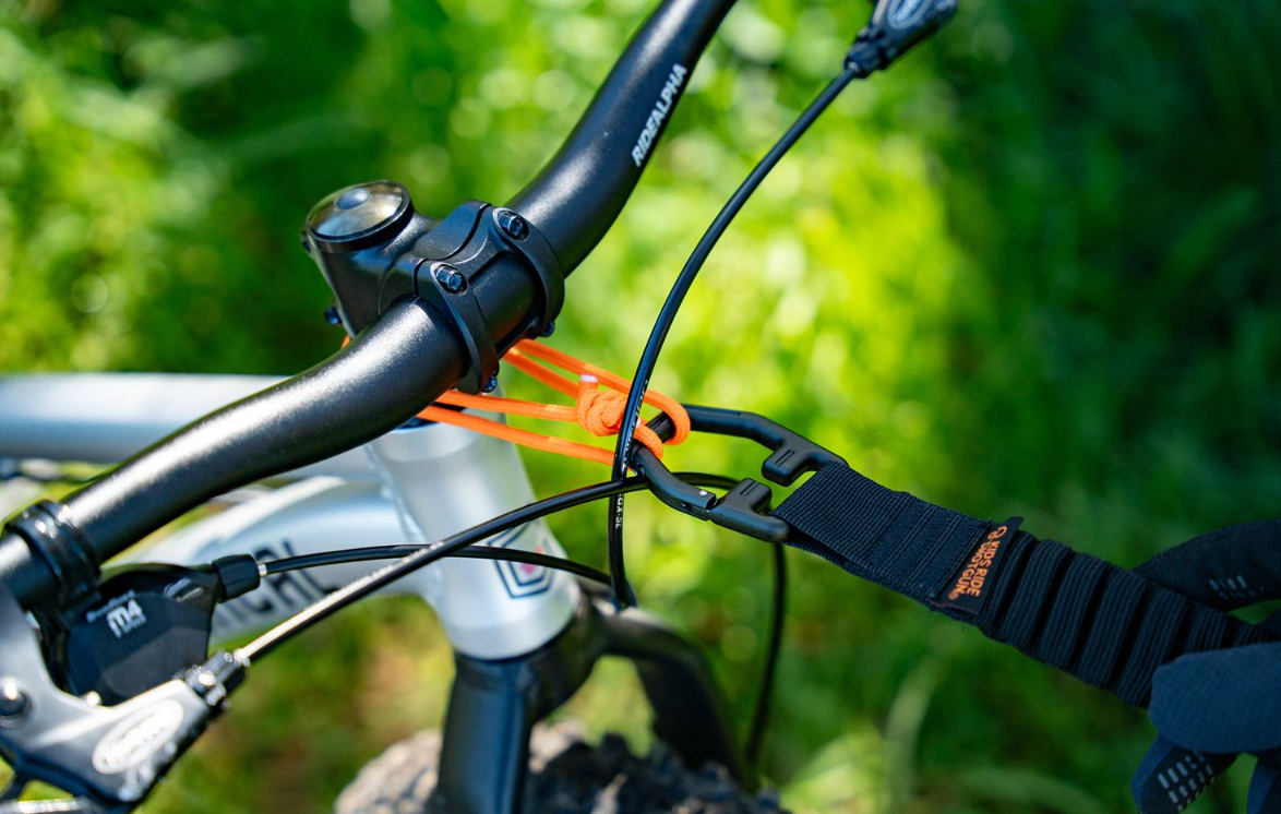 KIDS RIDE SHOTGUN MTB TOW ROPE BLACK QUICKFIT