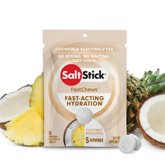 Saltstick FastChews Lemon-Lime 1 Box with 12 packs of 10 Chews
