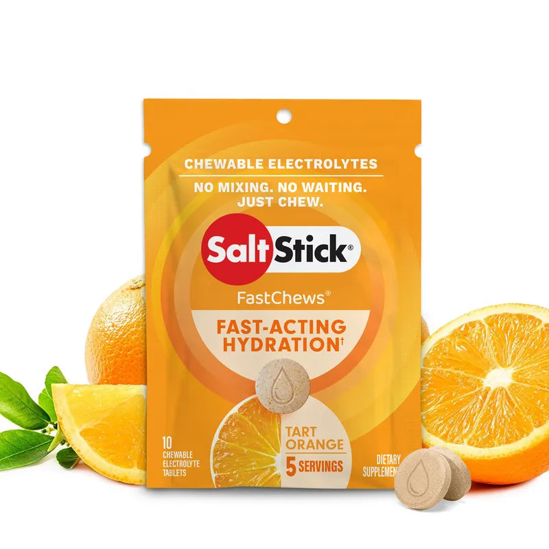 Saltstick FastChews Lemon-Lime 1 Box with 12 packs of 10 Chews