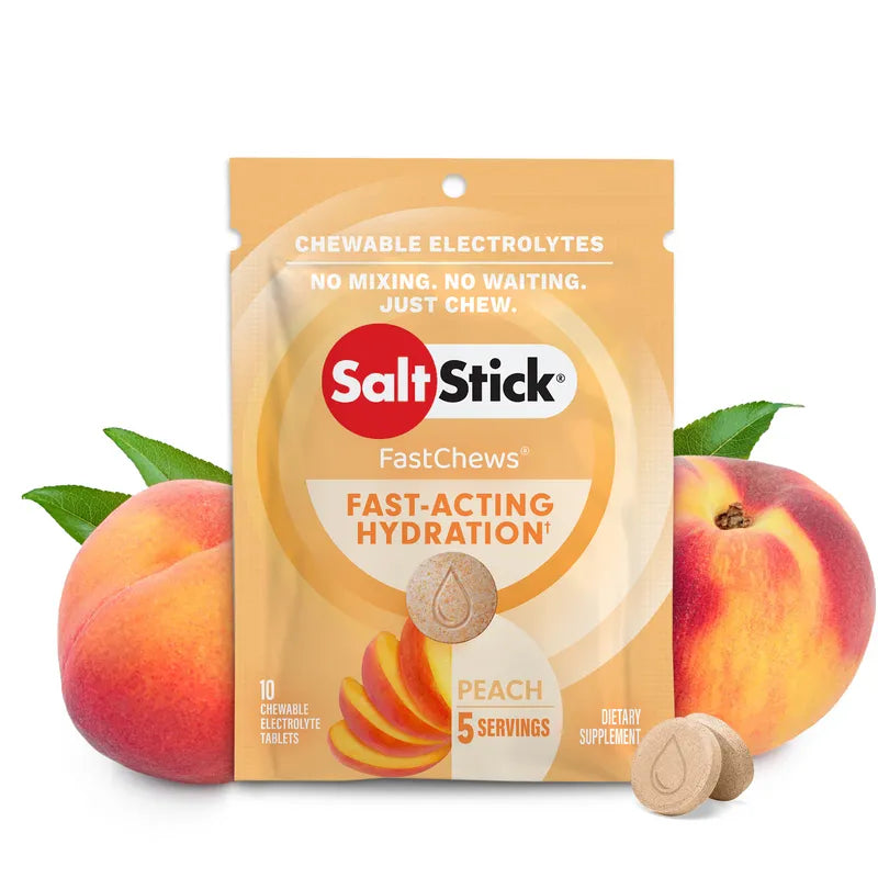 Saltstick FastChews Lemon-Lime 1 Box with 12 packs of 10 Chews