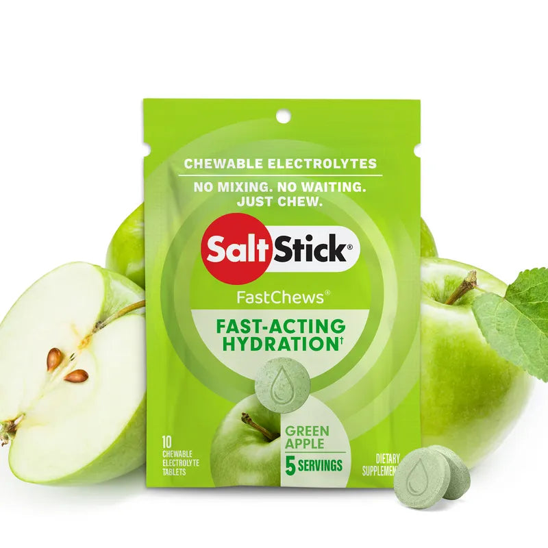 Saltstick FastChews Lemon-Lime 1 Box with 12 packs of 10 Chews