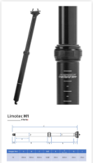 TEAM TR II DROPPER POST 34.9MM - LIMOTEC H1 - MERIDA