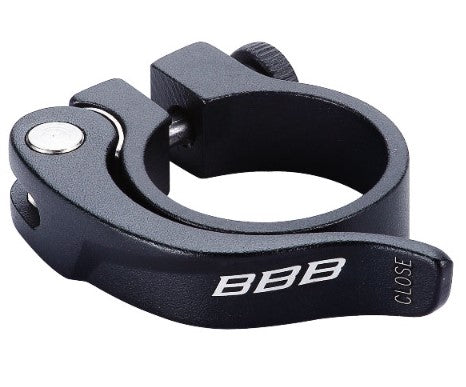 BBB SMOOTHLEVER SEAT CLAMP 28.6MM Q/R BLACK