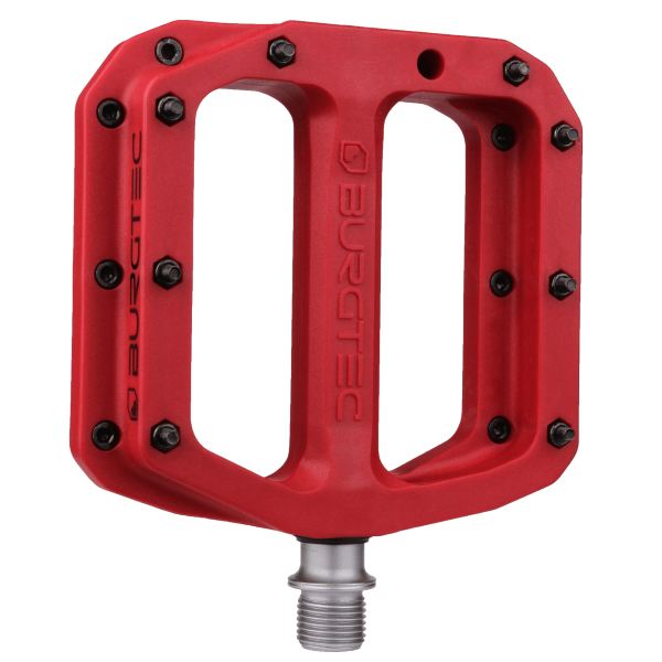 PEDAL BURGTEC MK4 FLAT RACE RED