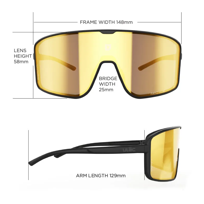 ULAC Eyewear Neo Vue OTAKU Jet Black Frame / Champion Gold Photochromic Lens
