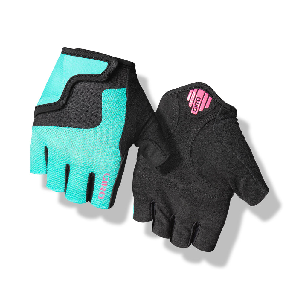 Giro Bravo Jr Youth Gloves Screaming Teal / Neon Pink Small
