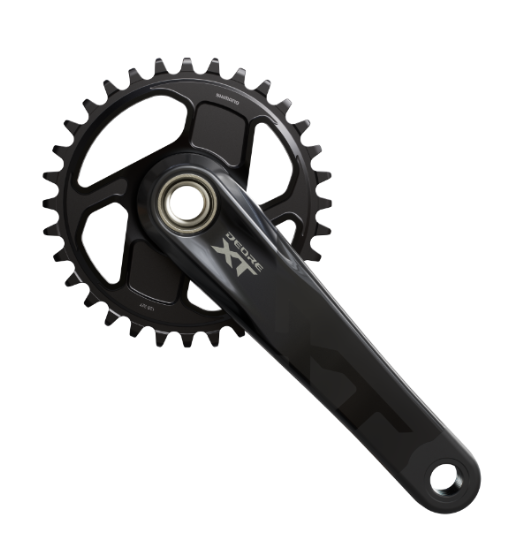 FRONT CHAINWHEEL, FC-M8200, DEORE XT, FOR REAR 12-SPEED, HOLLOWTECH 2, 170MM, W/O CHAINRING, W/O CG, W/O BB PARTS, FOR CHAIN LINE 55MM
