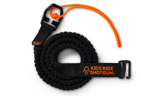 KIDS RIDE SHOTGUN MTB TOW ROPE BLACK QUICKFIT