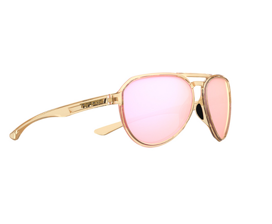 Tifosi Selca Crystal Brown w/ Pink Mirror Lens